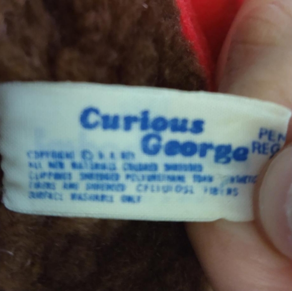 Vintage Curious George Stuffed Animal USA - Picture 7 of 8